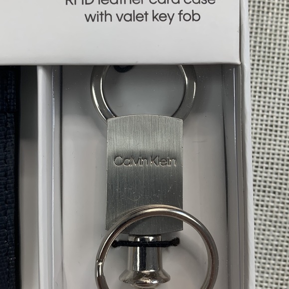 Calvin Klein Men S Card Case Navy O/S - Picture 4 of 7